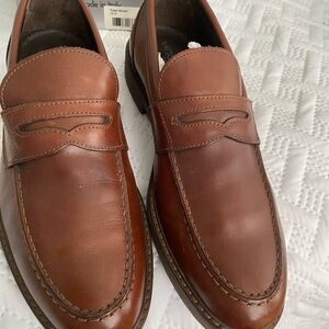 Vittorio Chestnut Leather Slip-On Loafers